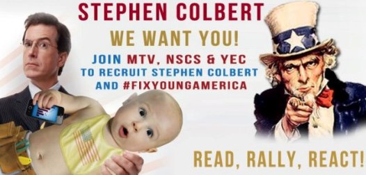 Let’s Recruit Stephen Colbert to Help Us #FixYoungAmerica