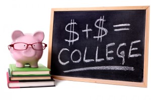 Piggy Bank with college formula