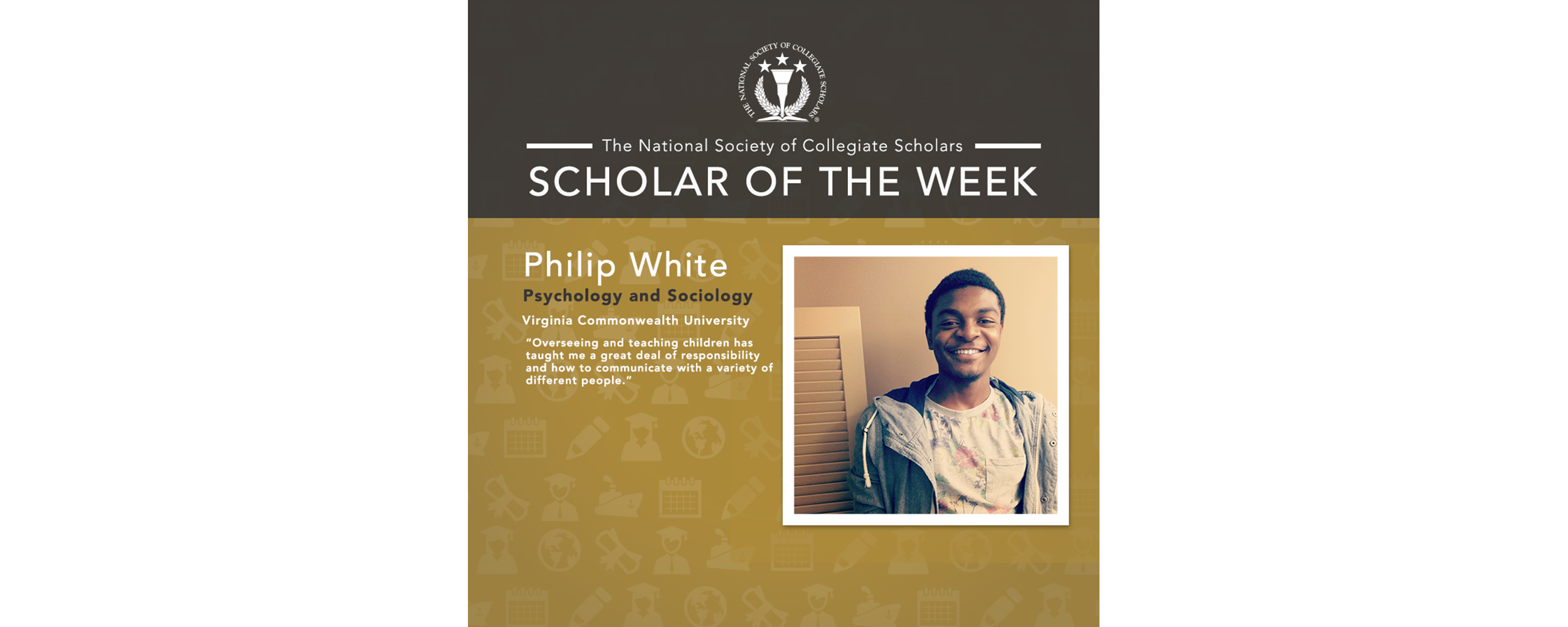 Scholar of the Week: Philip White