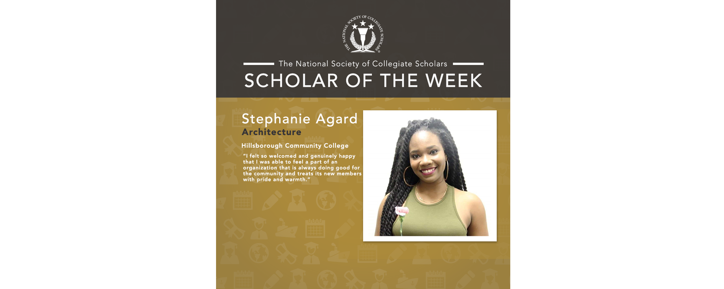 Scholar of the Week: Stephanie Agard